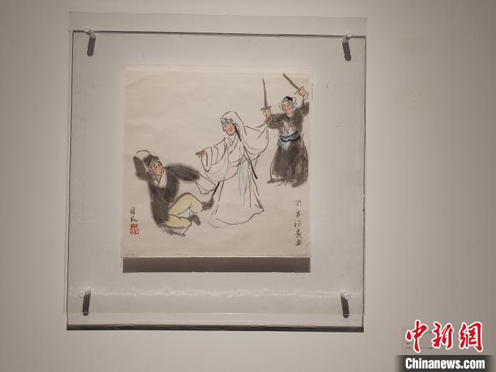 中国戏曲人物画鼻祖关良作品山西展出