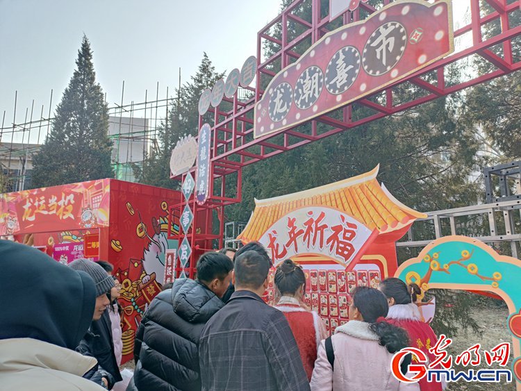 【新春走基层】组图丨北京龙潭庙会：众龙庆春 年味拉满