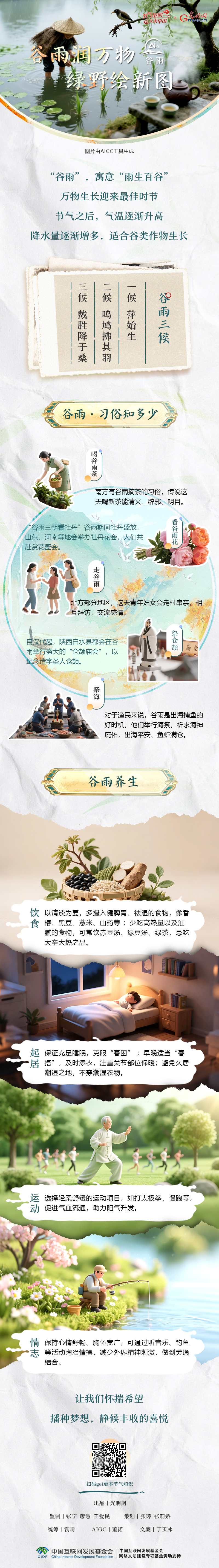 【节气里的大美中国·AI在谷雨】谷雨润万物 绿野绘新图