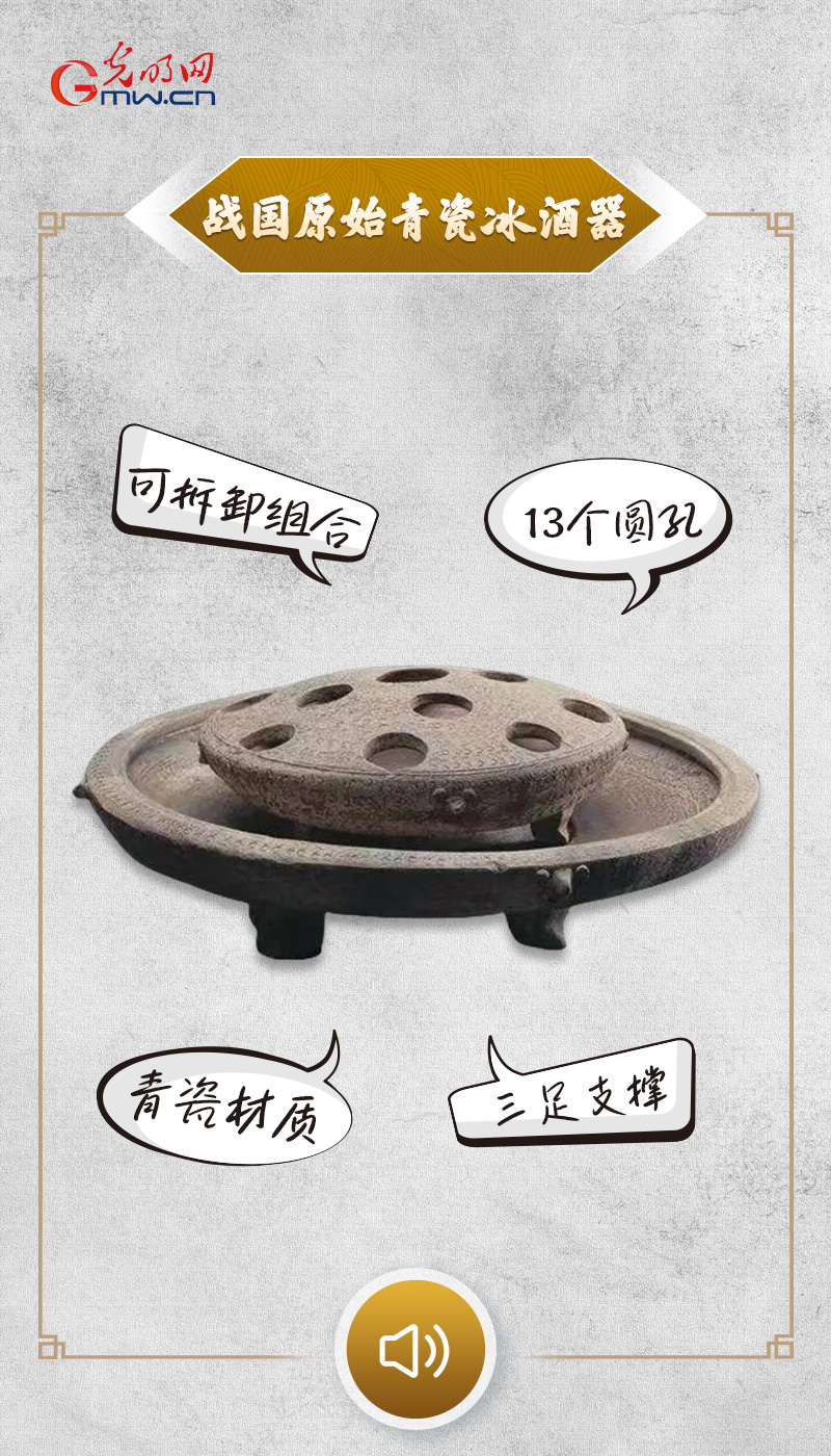 “文物会说话”有声海报｜战国时期的宴席上，已经喝上了“冰镇的酒”