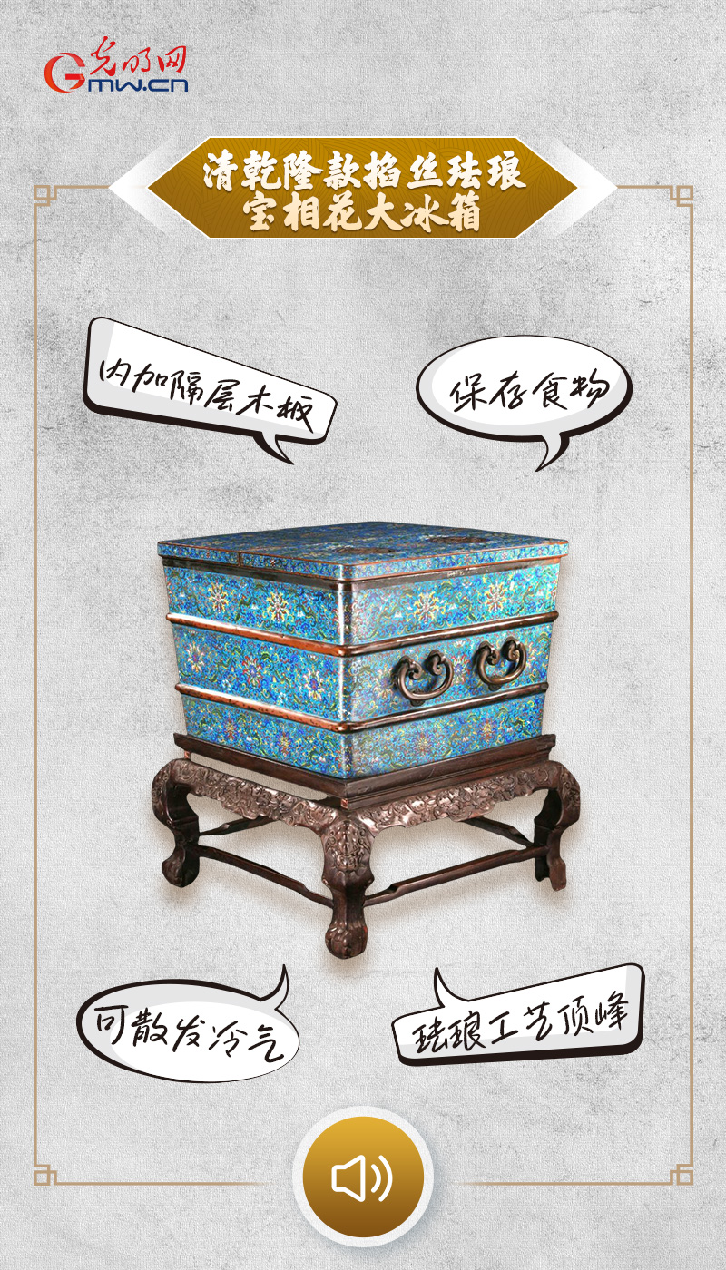 “文物会说话”有声海报｜乾隆年间的“大冰箱”，堪称“冰箱”“空调”二合一