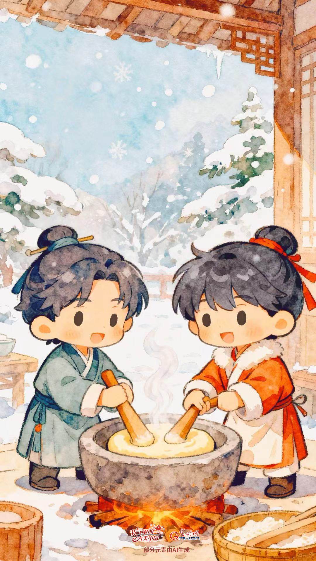 【节气里的大美中国】壁纸丨一场冬日浪漫，准备好了吗？