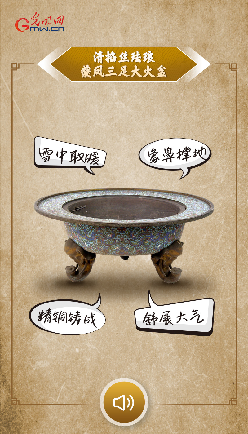 “文物会说话”有声海报｜大雪天，这“一炉松火”最相配
