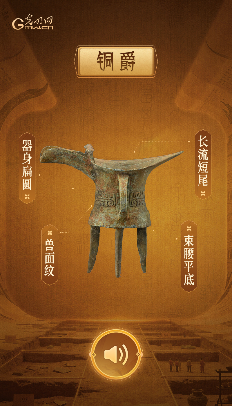 “文物会说话”有声海报|寻绎夏商,读懂早期中国的文明密码 铜爵