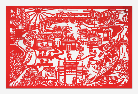 200位作者,200幅作品,“上海剪纸剪古镇”让非遗破圈 200位作者,200幅作品,“上海剪纸剪古镇”让非遗破圈