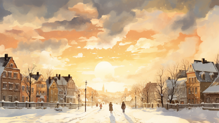 【节气里的大美中国·小雪 】AI绘本:冬季的信使 【节气里的大美中国·小雪 】AI绘本:冬季的信使