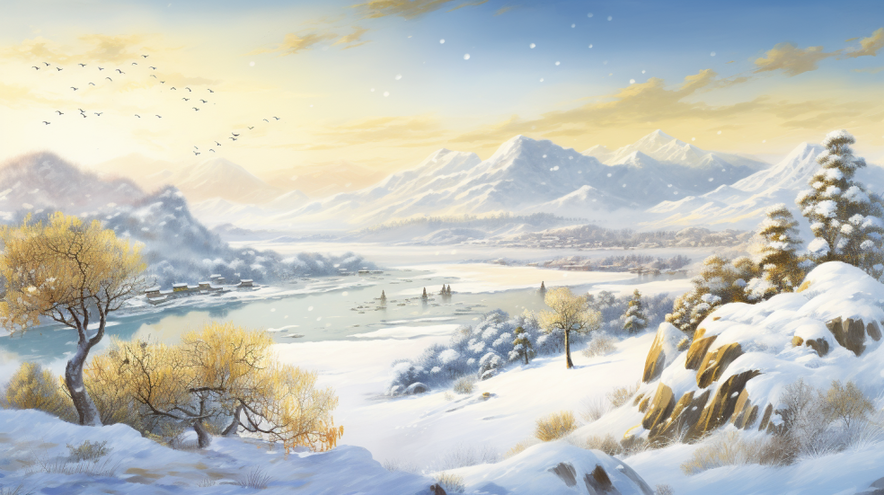 【节气里的大美中国·大雪】AI绘本：白色浪漫