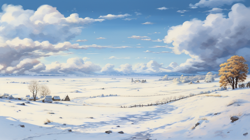 【节气里的大美中国·大雪】AI绘本：白色浪漫