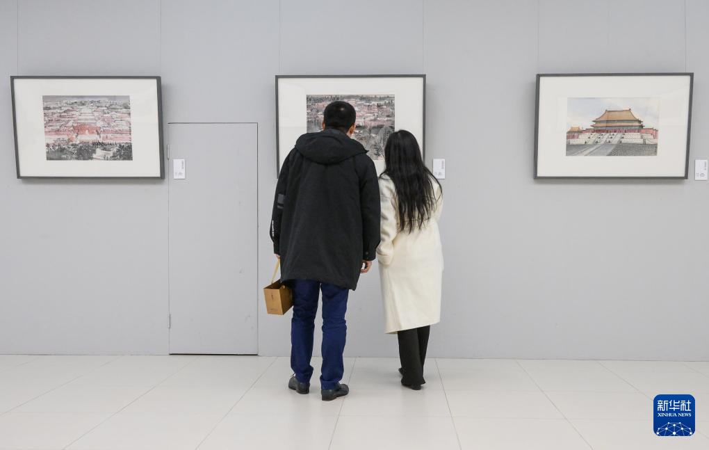 “中国画 画文物——2023北京中轴线主题写生作品展”在京举办