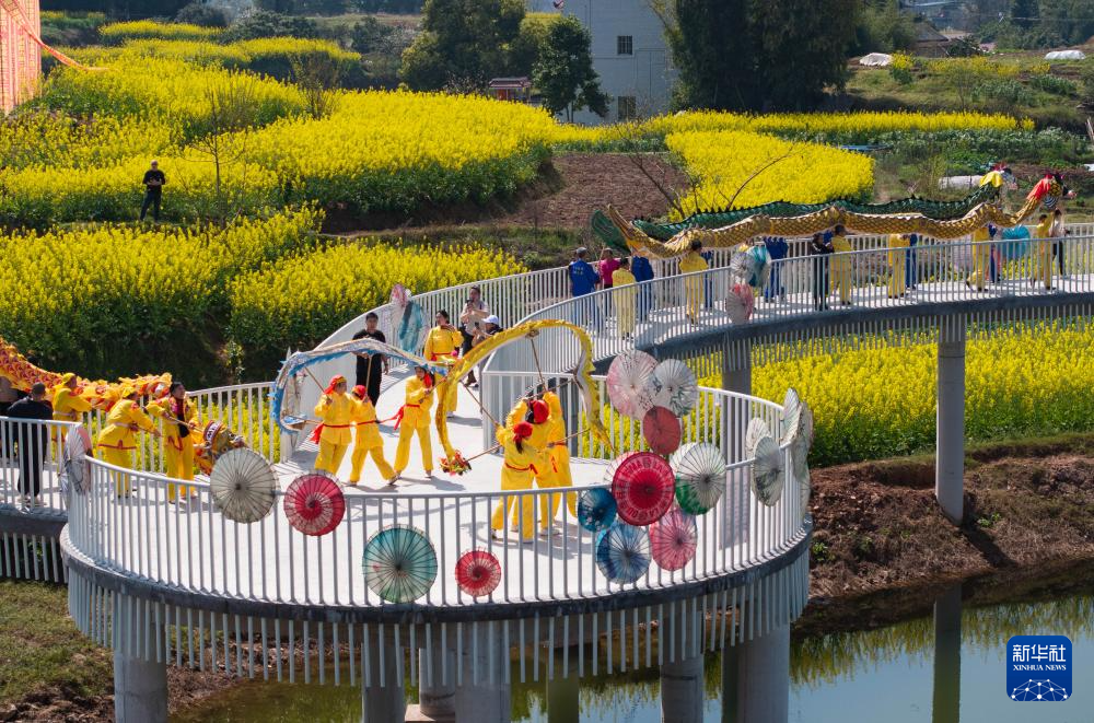 四川泸县:“二月二”舞龙盼丰收