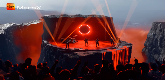 2月12日,MarsX平台杨天宁3D数字互动式演唱会震撼来袭