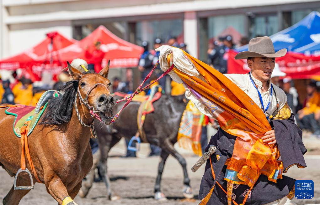 新华全媒+丨高原竞速:马蹄踏响羌塘草原