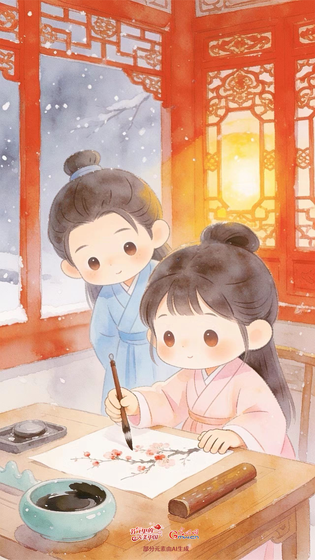 【节气里的大美中国】壁纸丨冬至：心怀温暖 坚定前行