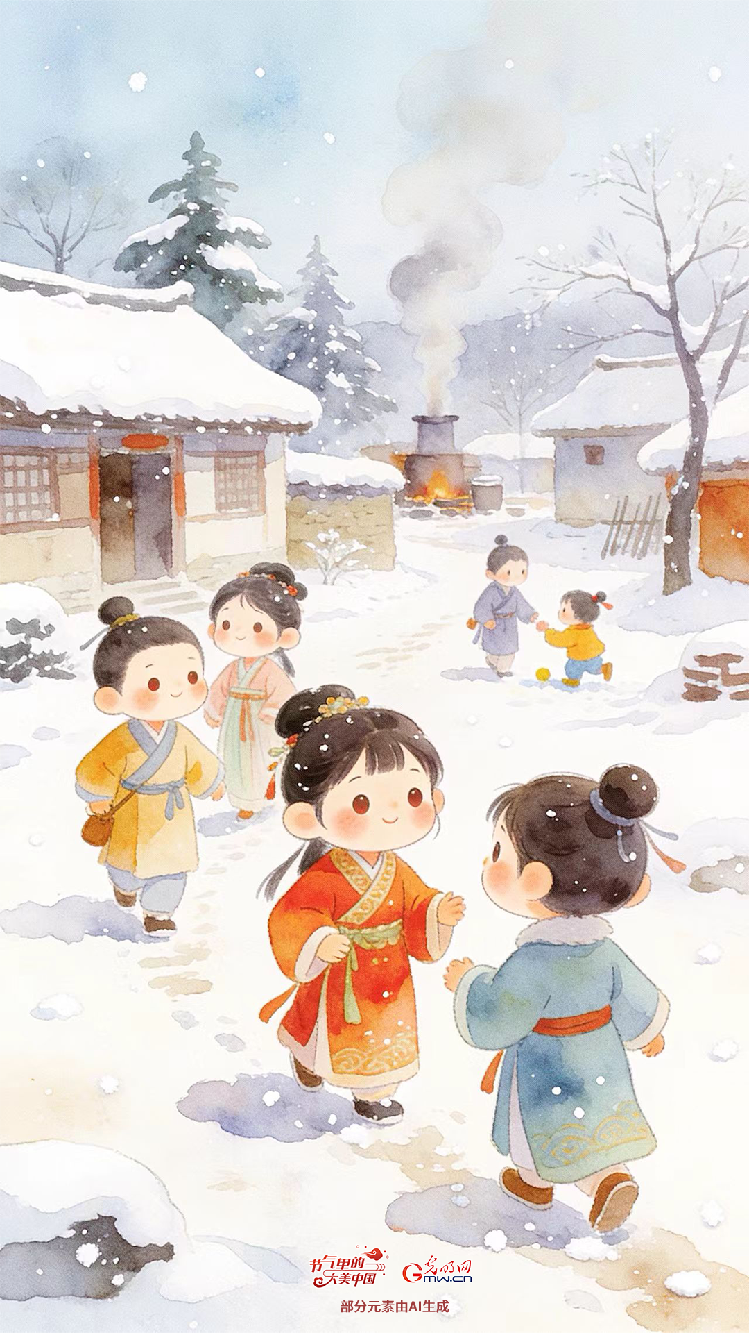 【节气里的大美中国】壁纸丨冬至：心怀温暖 坚定前行