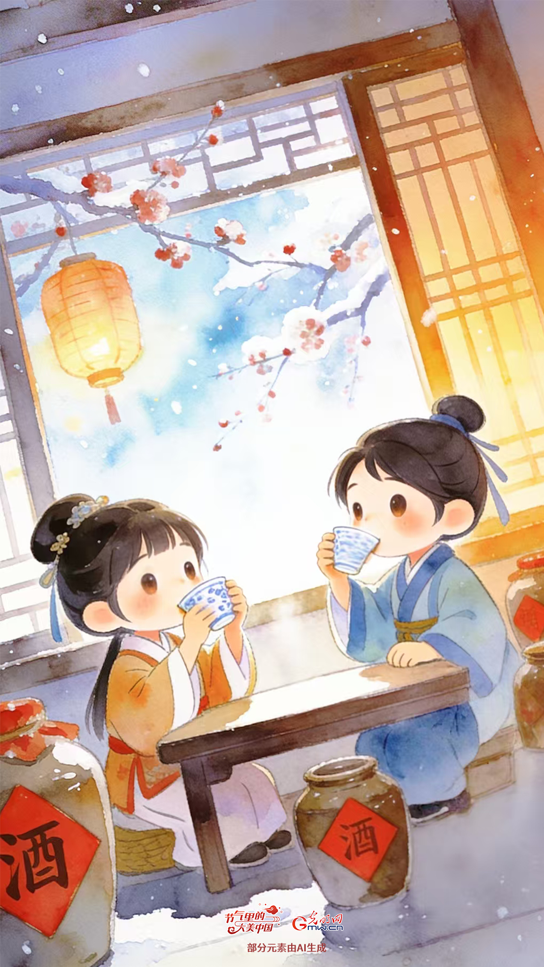 【节气里的大美中国】壁纸丨冬至：心怀温暖 坚定前行