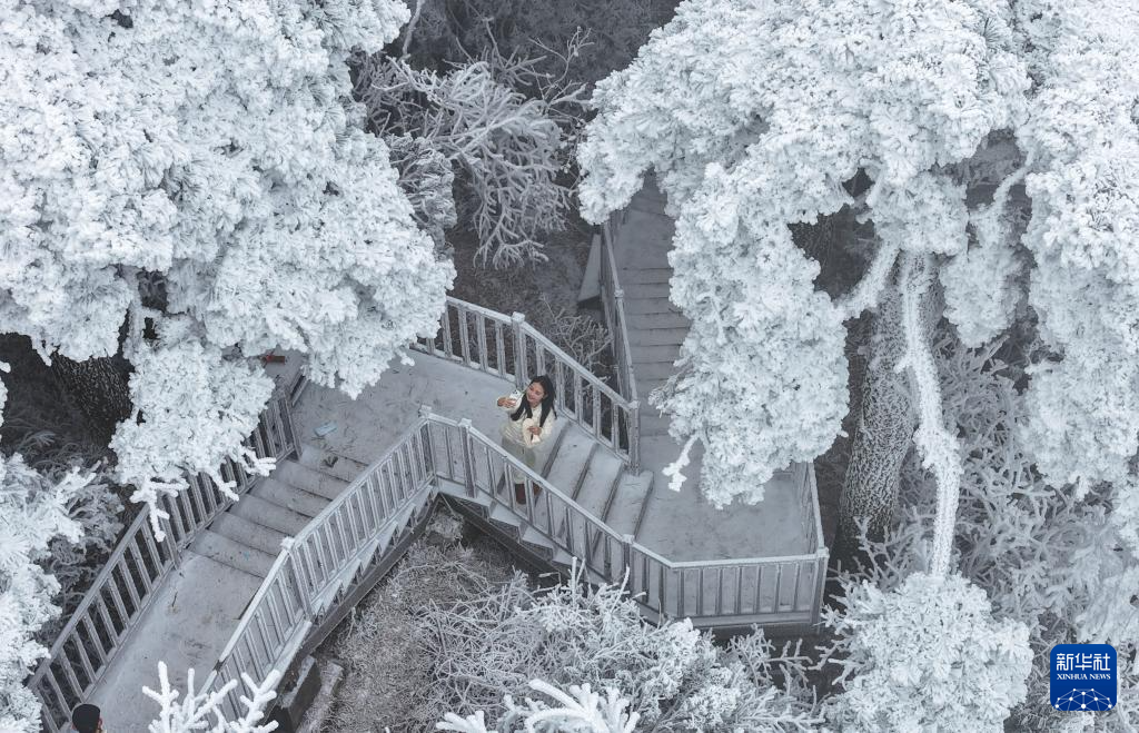 冰雪南岳美景如画