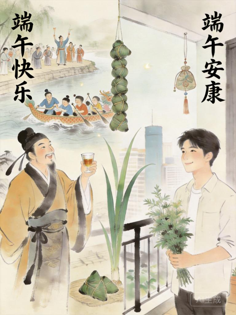 在问候里、去江河上、到餐桌旁……发现端午的无限可能